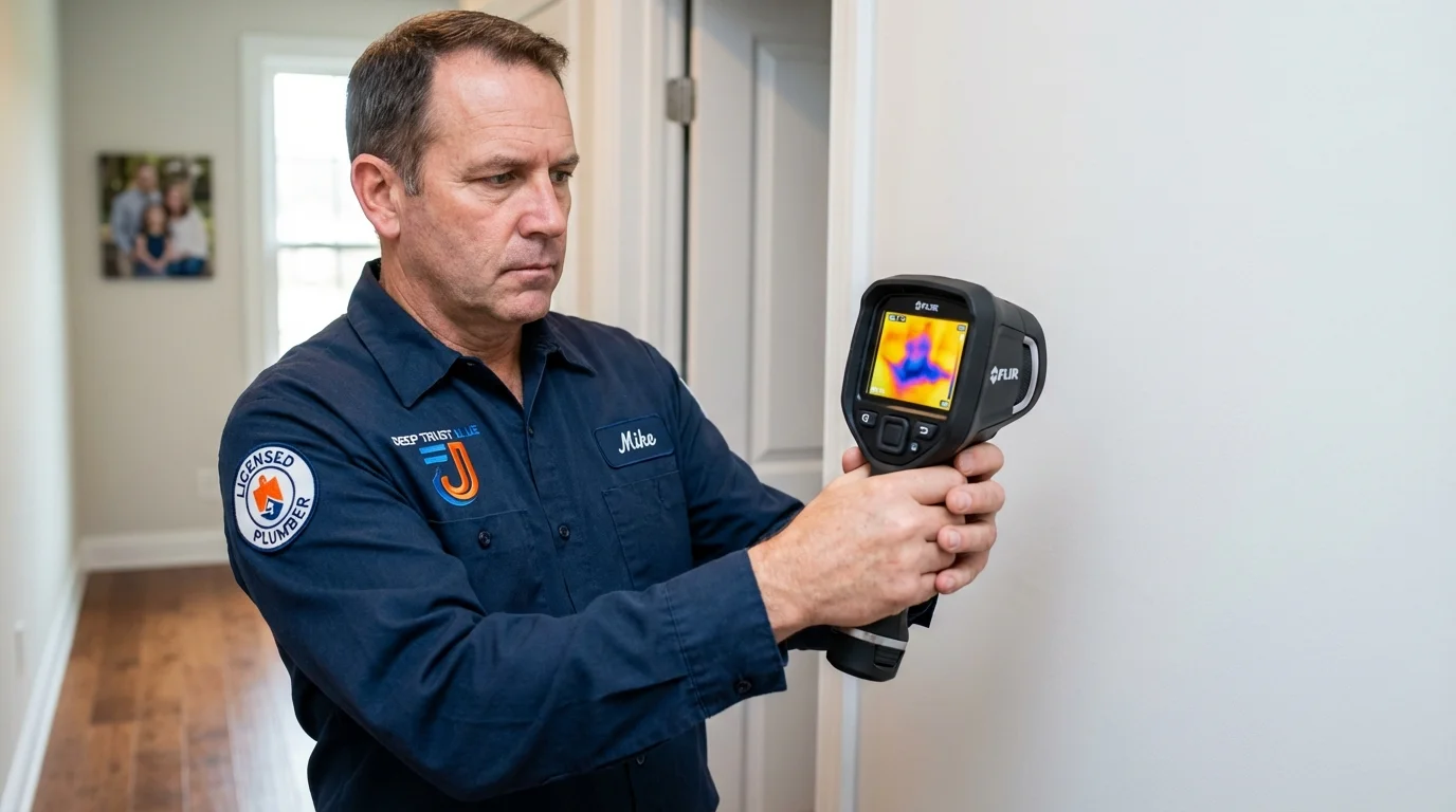 Thermal imaging leak detection by Johns Plumbing LLC in Elizabeth